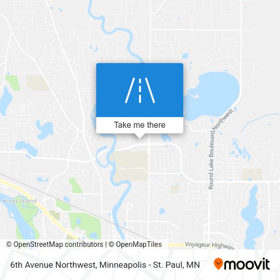 6th Avenue Northwest map