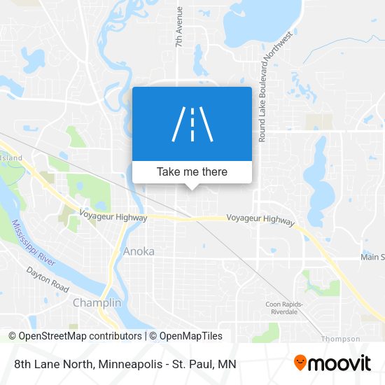 Mapa de 8th Lane North