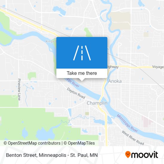 Benton Street map