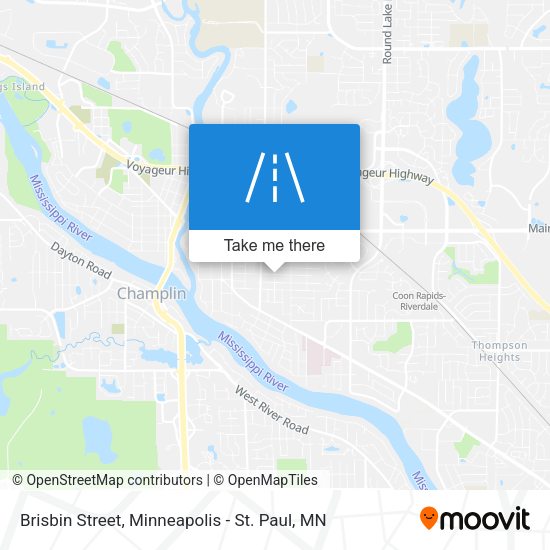 Brisbin Street map