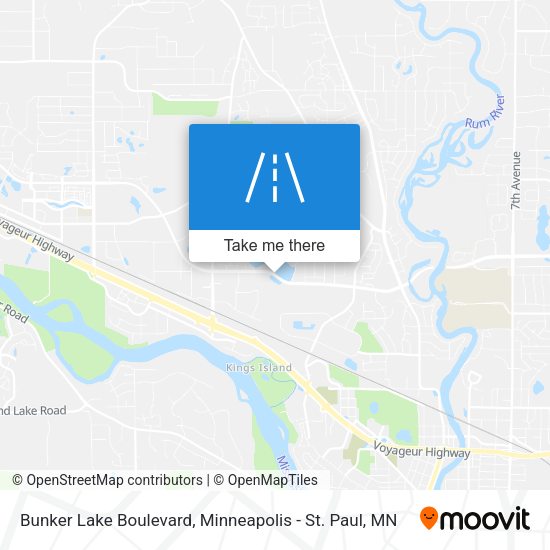 Bunker Lake Boulevard map