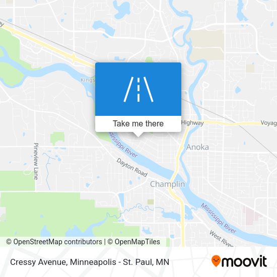 Mapa de Cressy Avenue