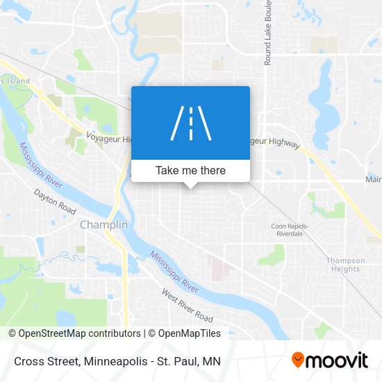Cross Street map