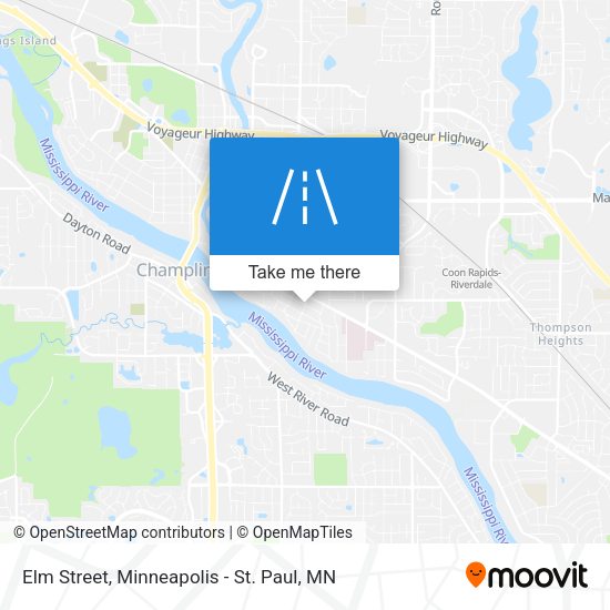 Elm Street map
