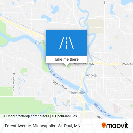 Forest Avenue map