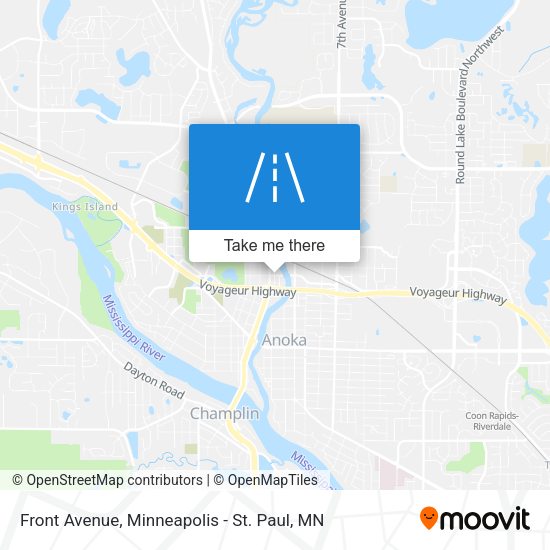 Front Avenue map