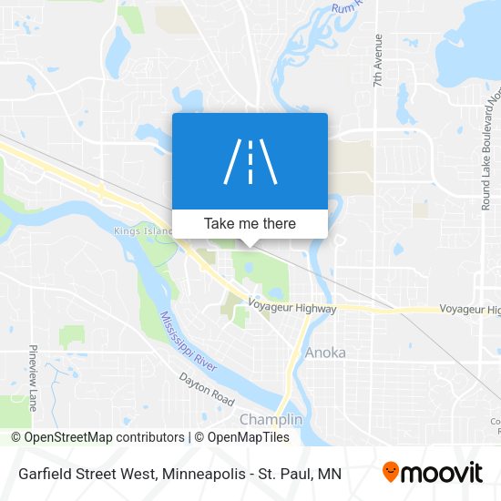 Garfield Street West map