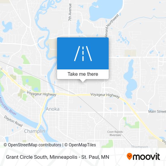 Mapa de Grant Circle South