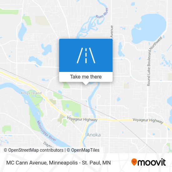 MC Cann Avenue map