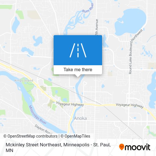 Mckinley Street Northeast map