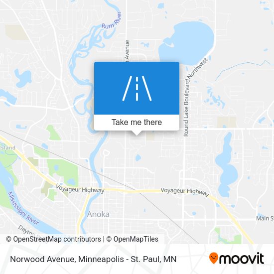 Norwood Avenue map