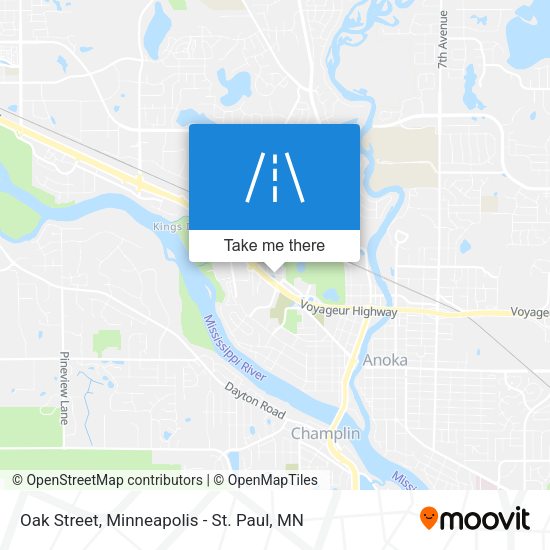 Oak Street map
