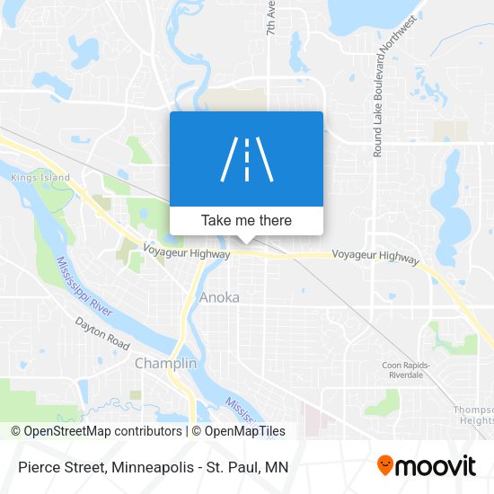 Pierce Street map