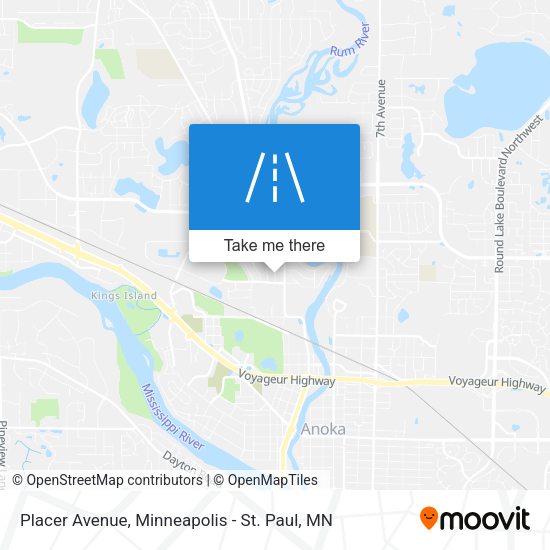 Placer Avenue map
