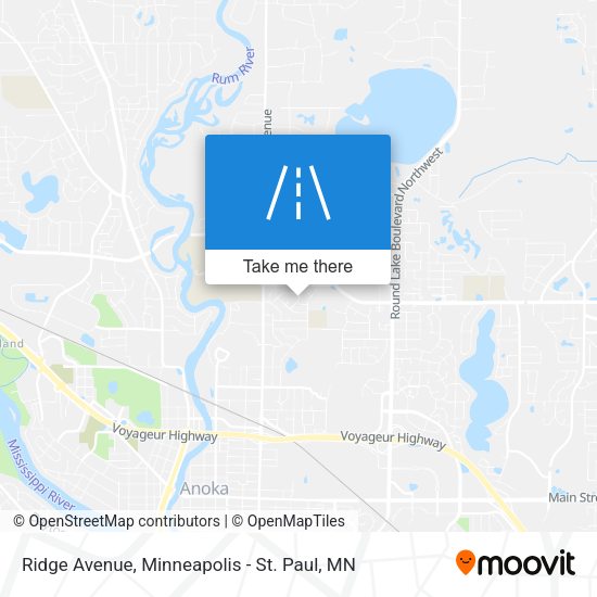 Ridge Avenue map