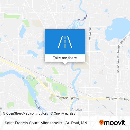 Saint Francis Court map