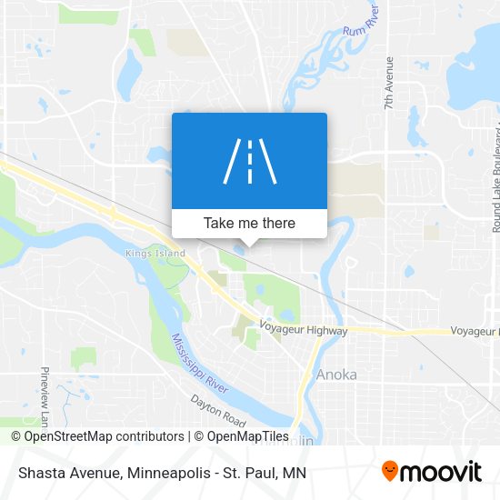 Mapa de Shasta Avenue