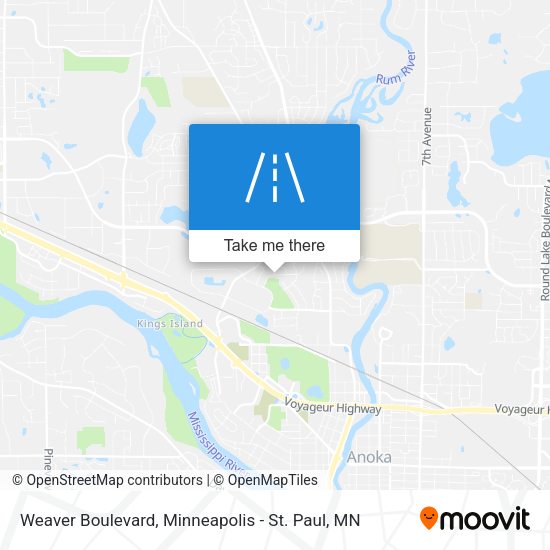 Mapa de Weaver Boulevard