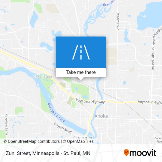Mapa de Zuni Street