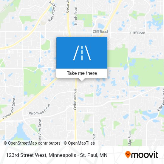 Mapa de 123rd Street West