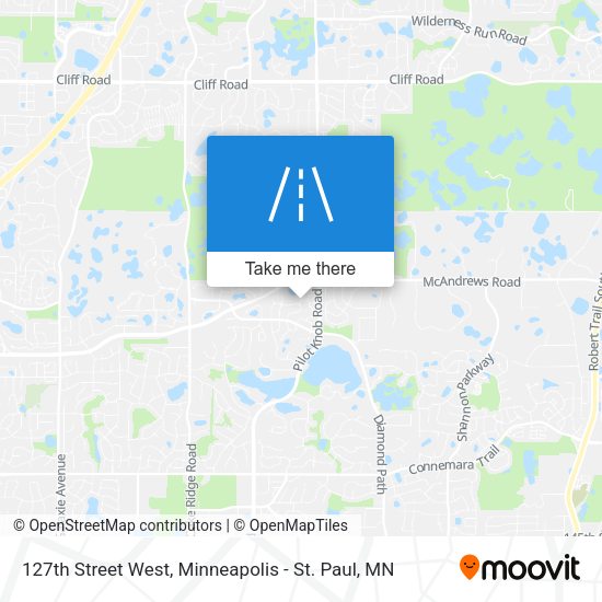 127th Street West map