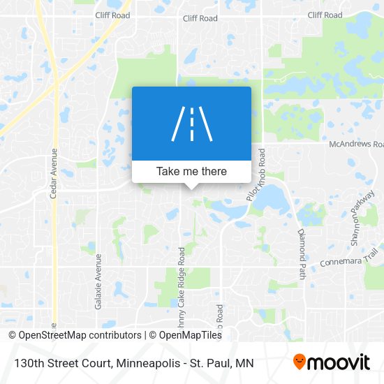 130th Street Court map