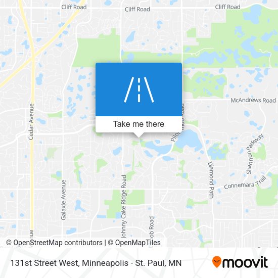 131st Street West map