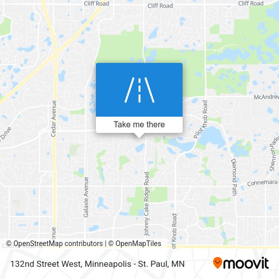 132nd Street West map