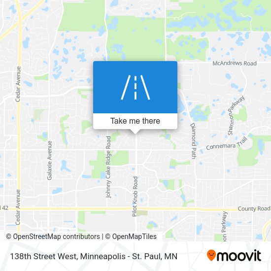 138th Street West map