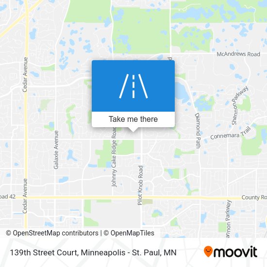Mapa de 139th Street Court