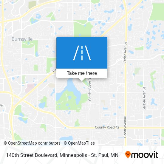 140th Street Boulevard map