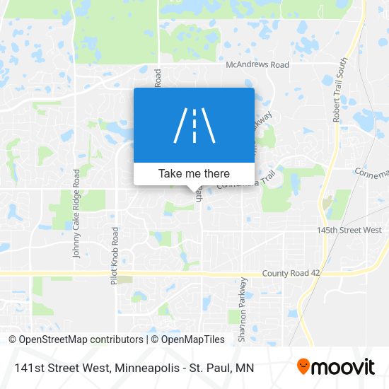 141st Street West map