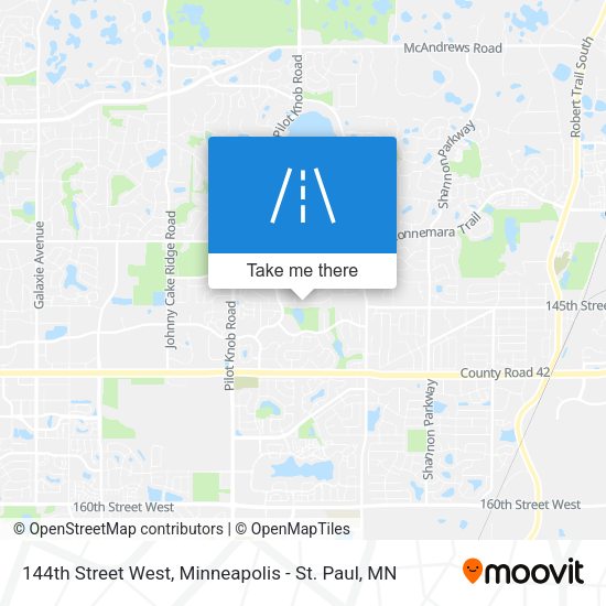 144th Street West map