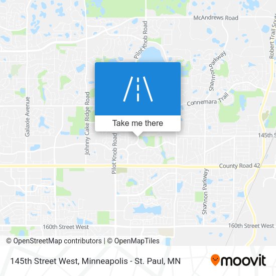 145th Street West map