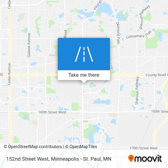 Mapa de 152nd Street West