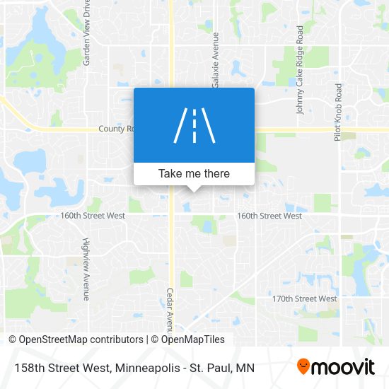 158th Street West map