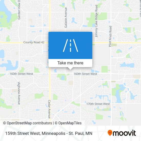 159th Street West map
