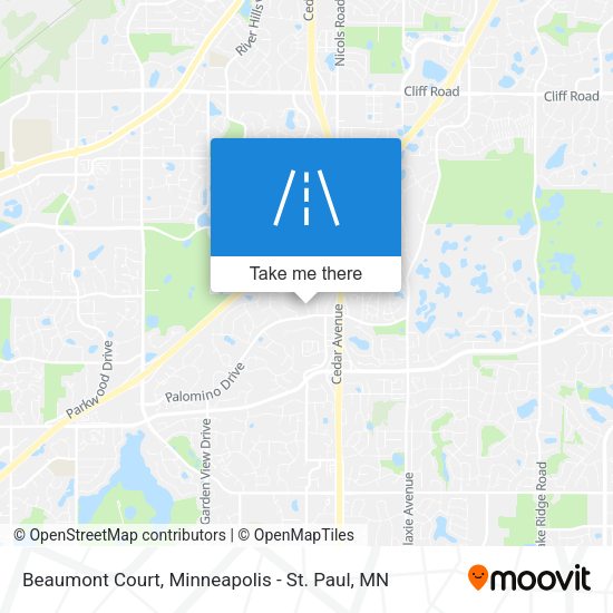 Mapa de Beaumont Court