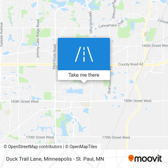 Duck Trail Lane map
