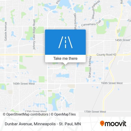 Dunbar Avenue map