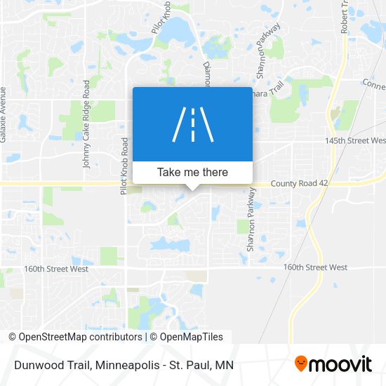 Dunwood Trail map