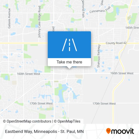 Eastbend Way map