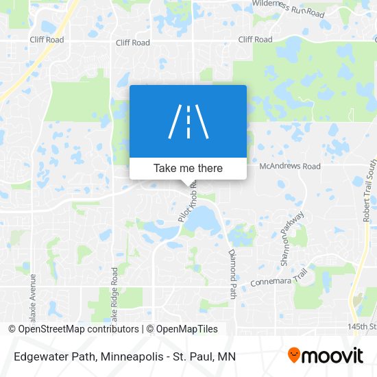 Edgewater Path map