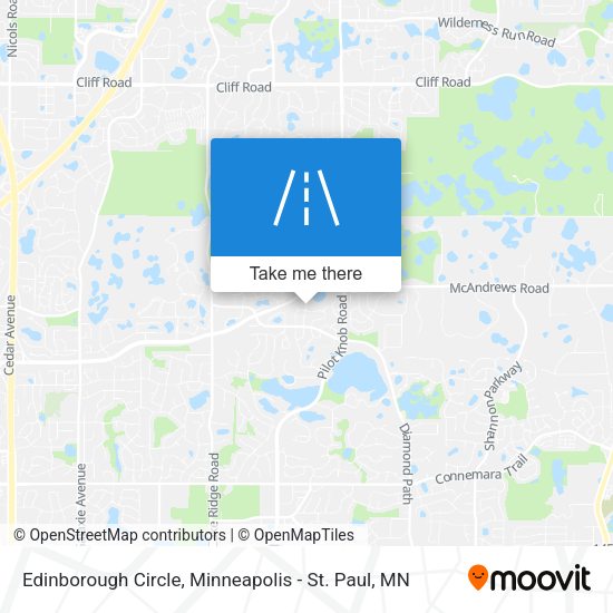 Edinborough Circle map