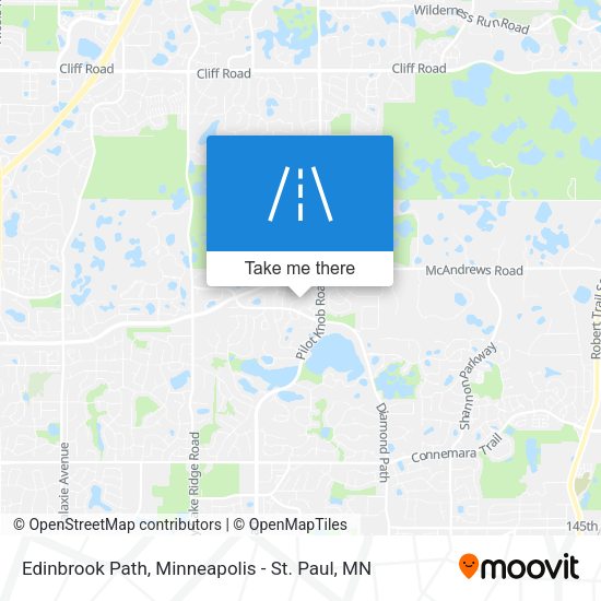 Edinbrook Path map