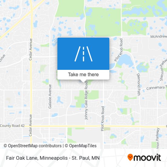 Fair Oak Lane map