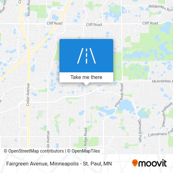 Fairgreen Avenue map