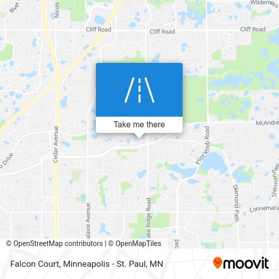 Mapa de Falcon Court