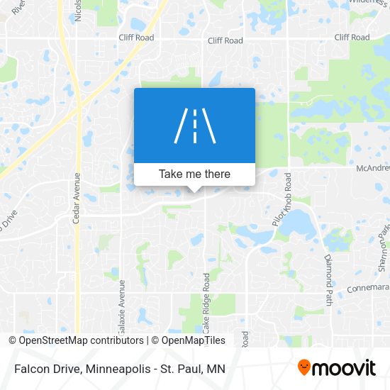 Falcon Drive map
