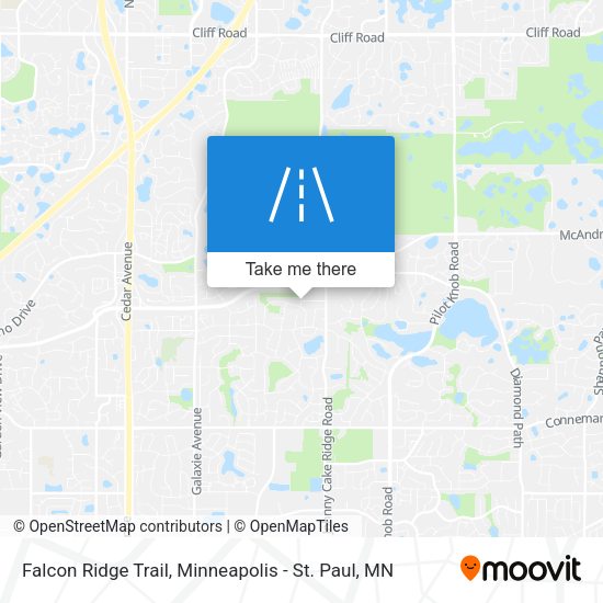 Mapa de Falcon Ridge Trail